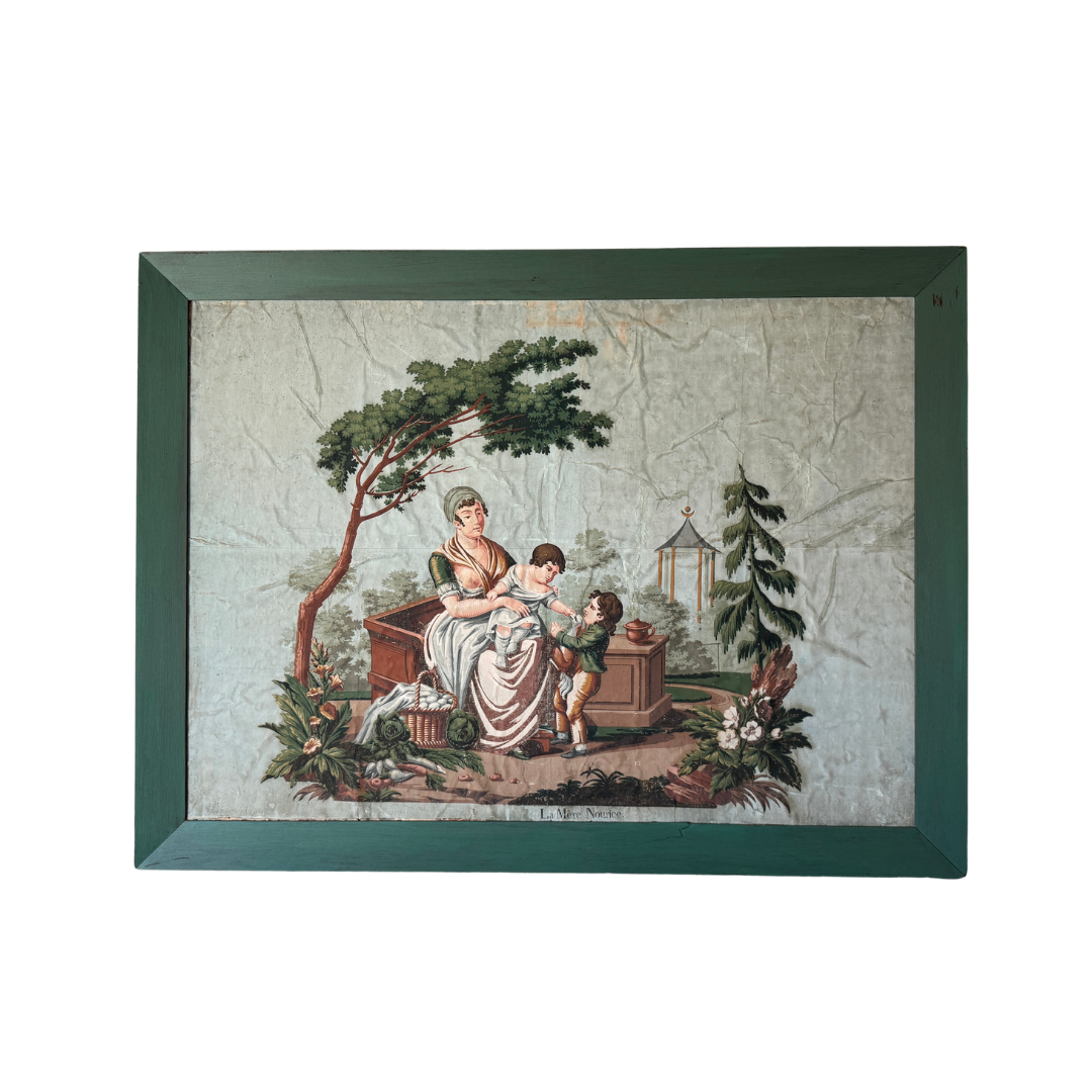 Directoire Era Painting On Paper