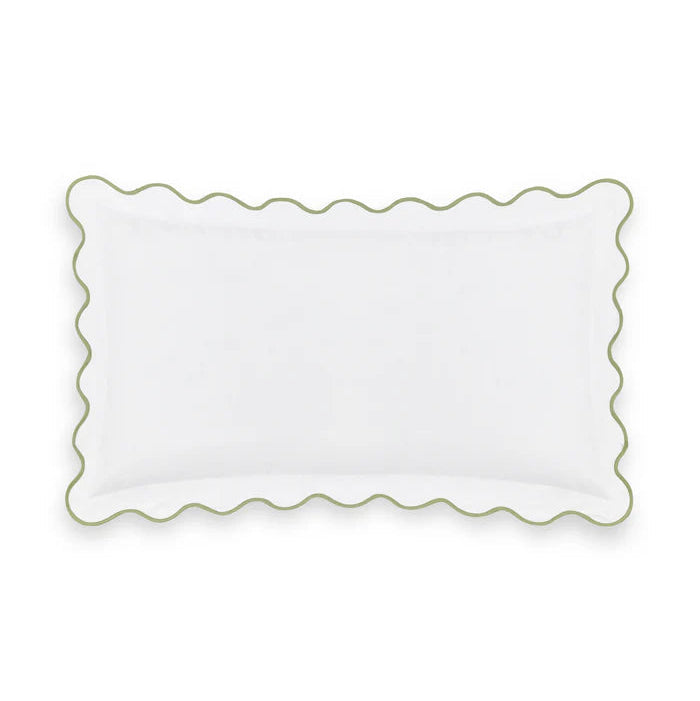 Alexandra Wavy Scalloped Bed Linen Pillowcase Pair