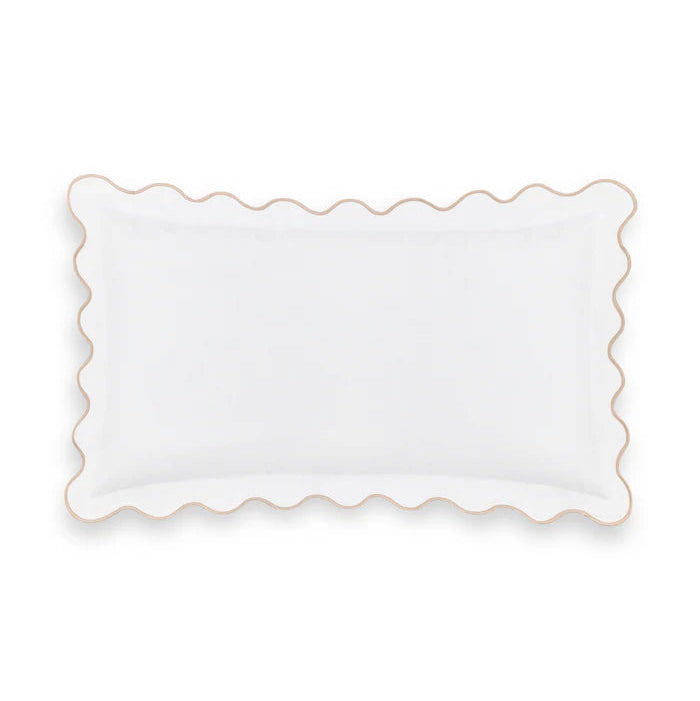 Alexandra Wavy Scalloped Bed Linen Pillowcase Pair