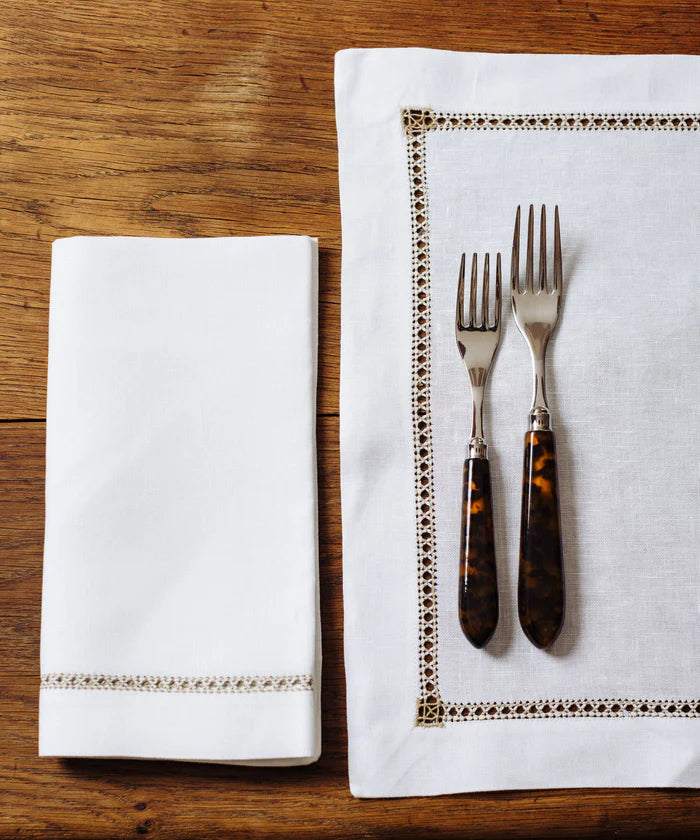Georgiana Ladderstitch Linen Napkin