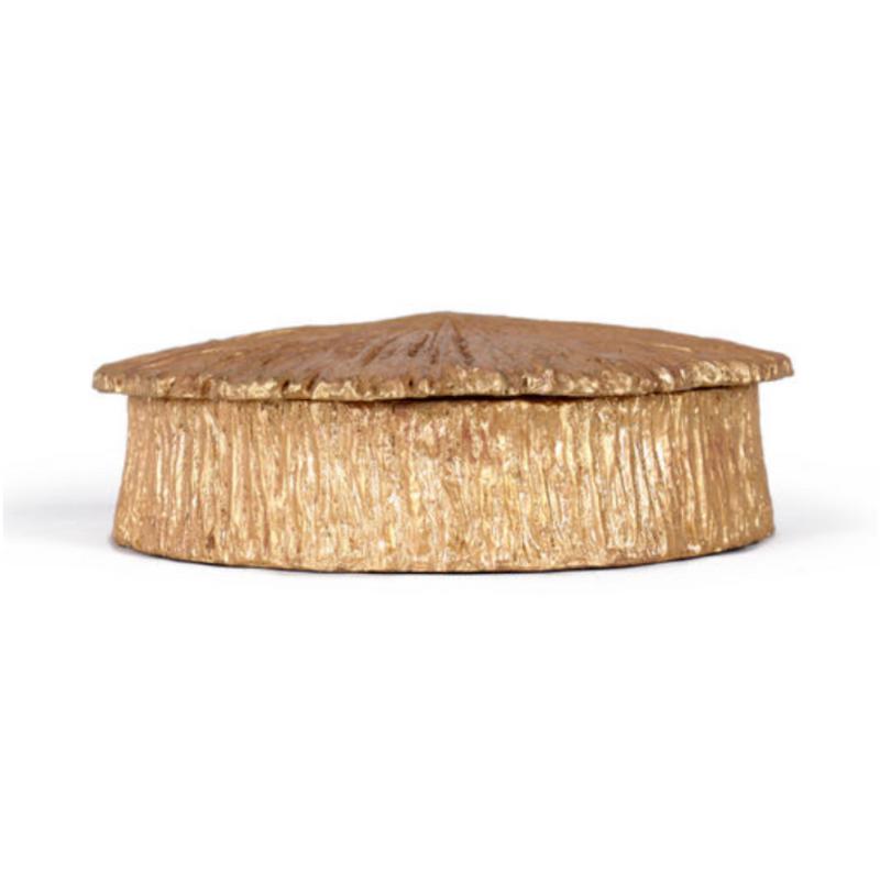 Feather Coral Round Box