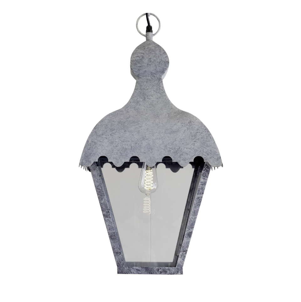 Marais Lantern in French Zinc Finish