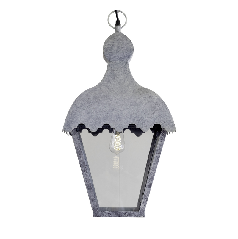 Marais Lantern in French Zinc Finish