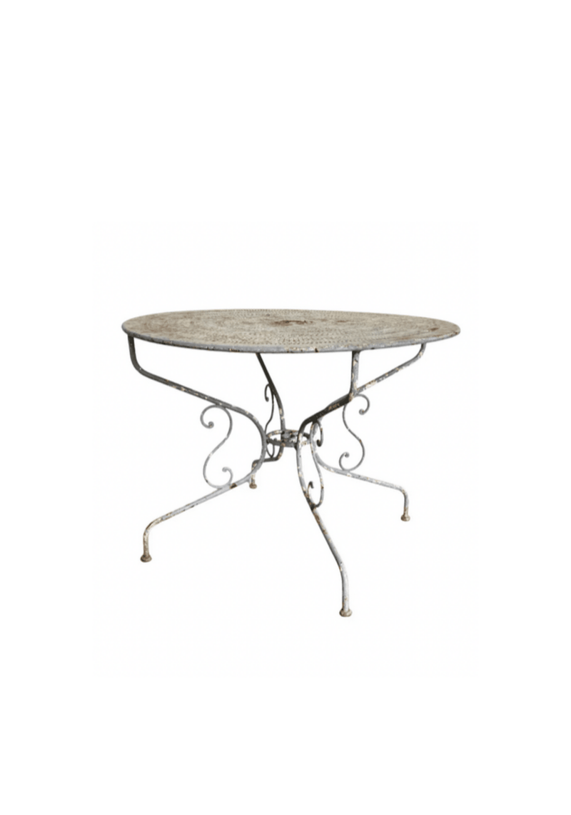 Antique French Metal Garden Table