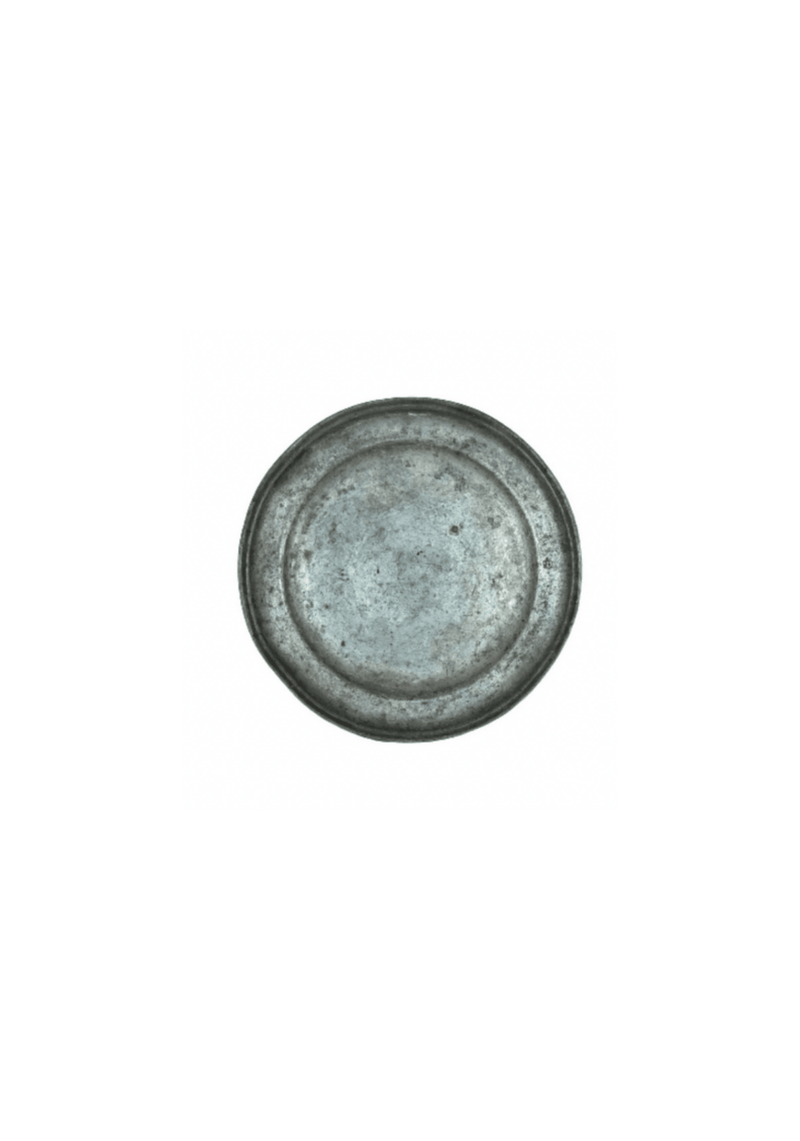Antique Pewter Charger Plate, Plays de Loire - Large