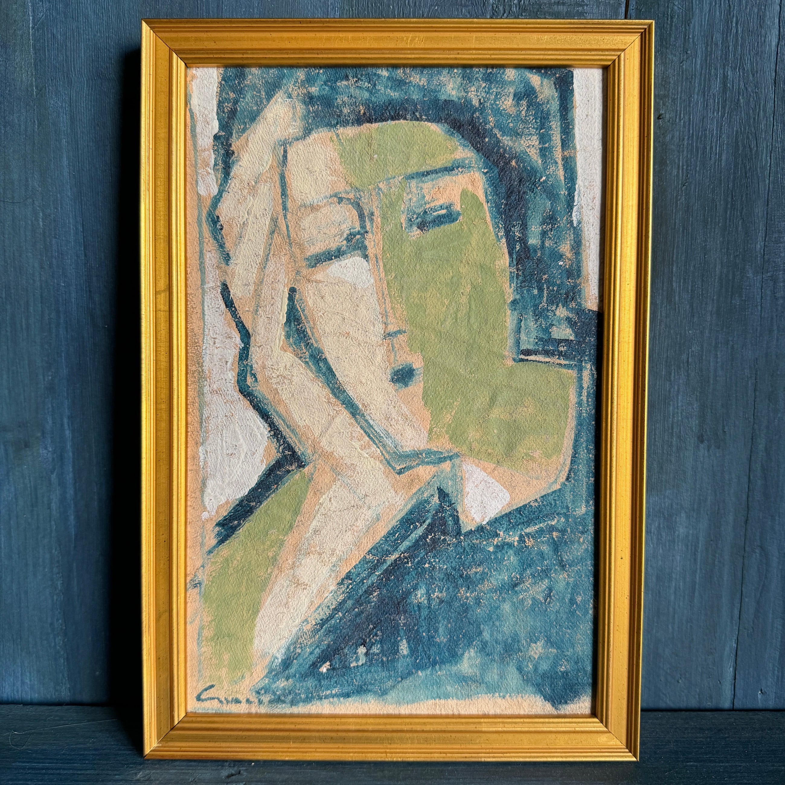 Vintage Italian Art School Portrait