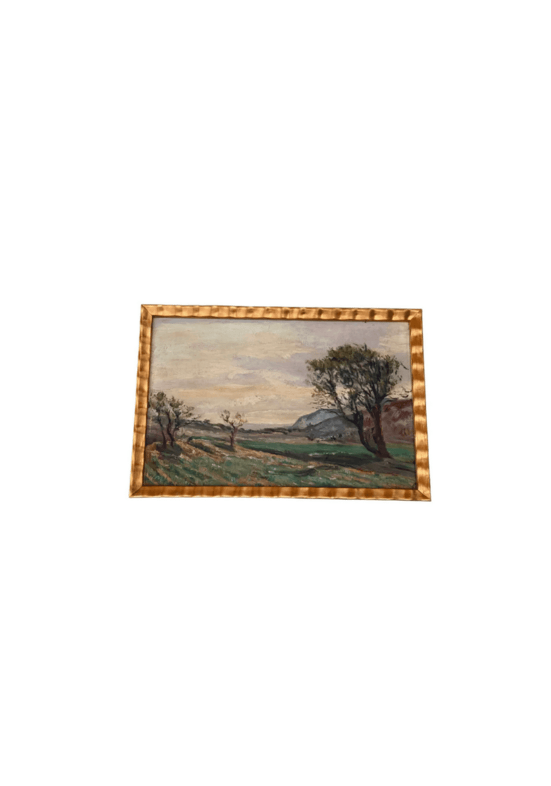 Luberon Landscape, 1920's Oil Painting