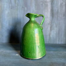 Spanish Antique Green Glazed Water Jug