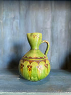 Spanish Antique Green Glazed Water Jug