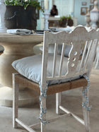 Swedish Rush Seat Chairs, Set of 4, Vintage Circa 1950's