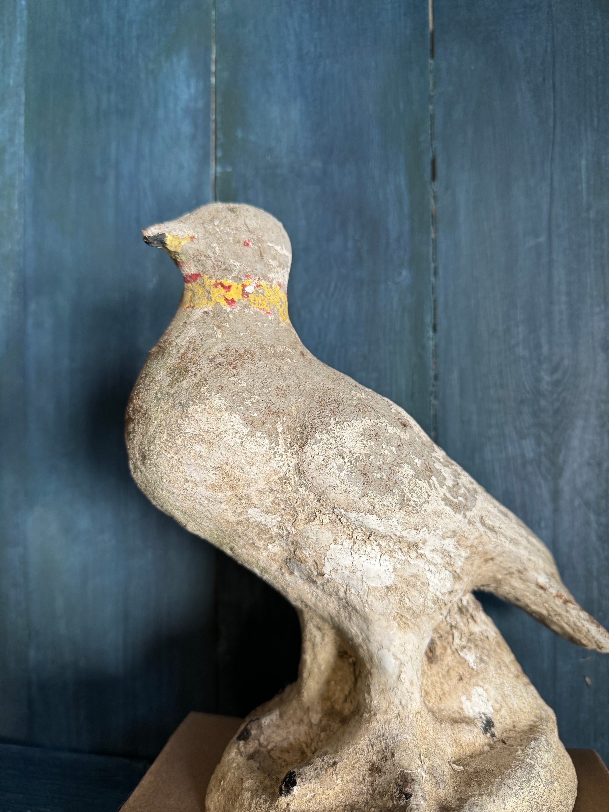 Antique Concrete Dove Sculpture from Belgium
