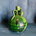 Spanish Antique Green Glazed Water Jug