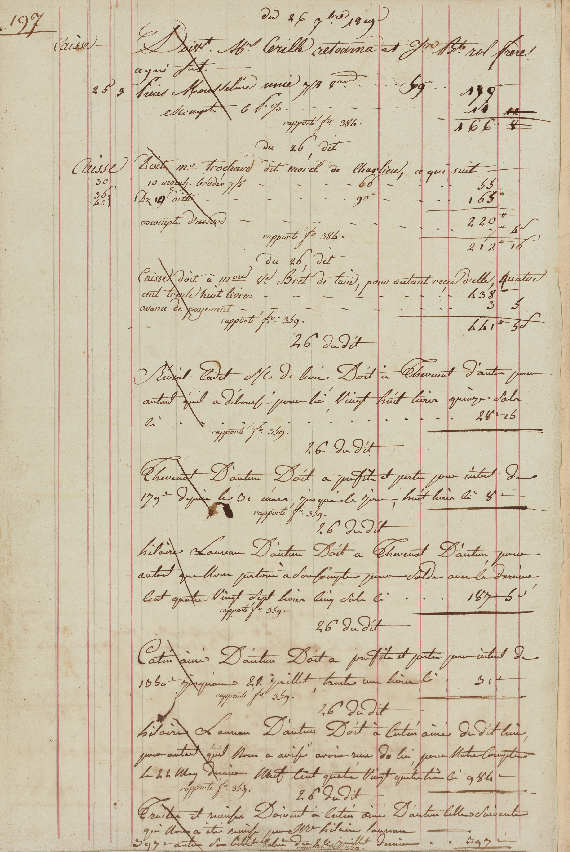 Antique French Ledger Print Book Covers (set of 6)