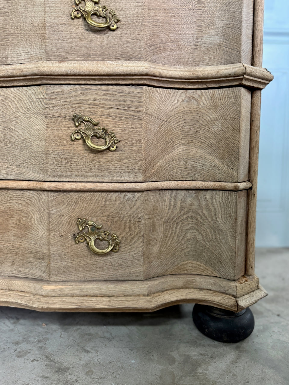 Circa 1800 -1850 Danish Bleached Oak Commode