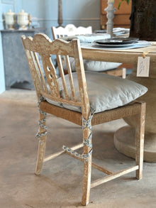 Swedish Rush Seat Chairs, Set of 4, Vintage Circa 1950's